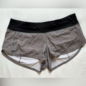 Lululemon Speed Up Short LR 2.5” Heather Luxe Multi Gray